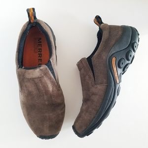 Merrell Men's Jungle Moc Brown Gray Slip On 8